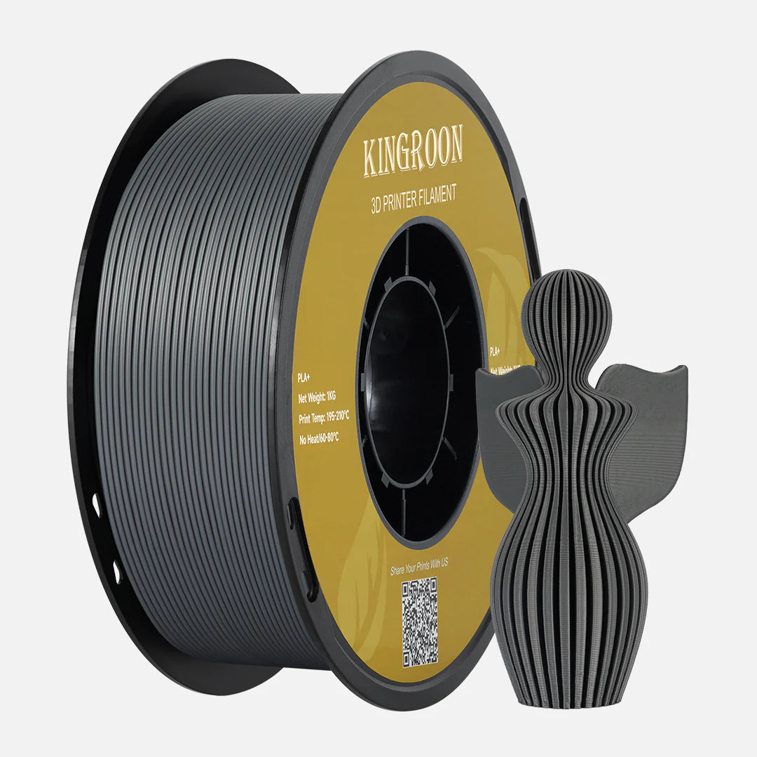 Kingroon PLA+ 3D Printer Filament 1.75mm 1kg - Grey