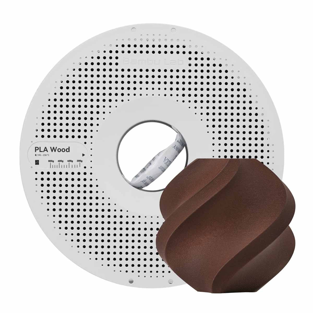 Bambu Lab PLA Wood Rosewood 13204 with spool