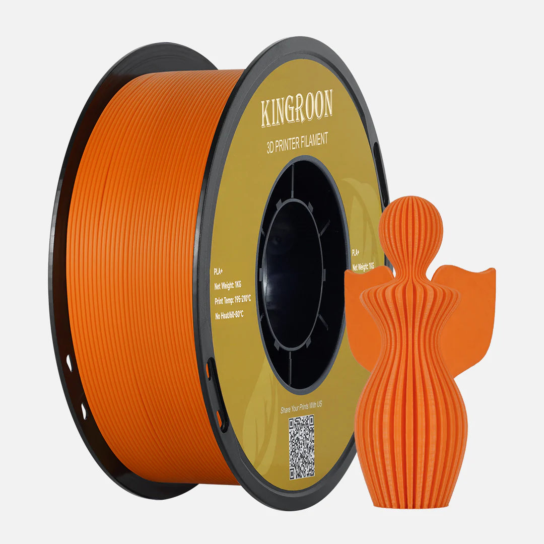 Kingroon PLA+ 3D Printer Filament 1.75mm 1kg - Orange