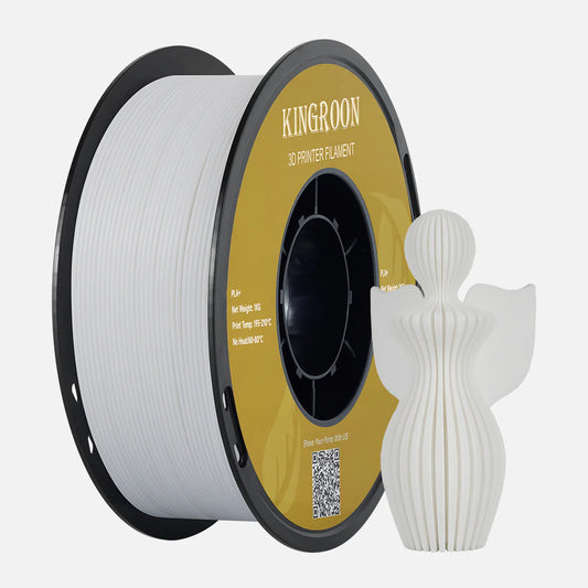 Kingroon PLA+ 3D Printer Filament 1.75mm 1kg - White