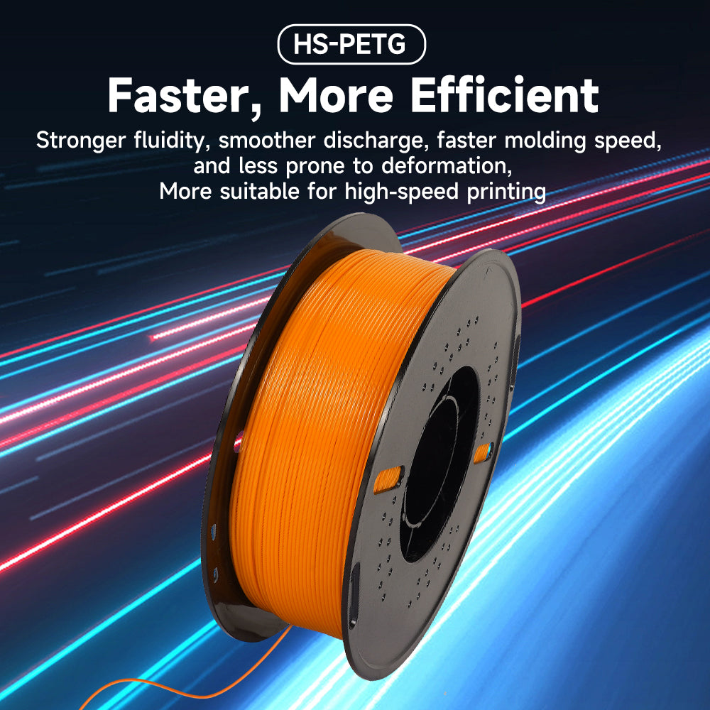 Kingroon HS-PETG high-speed filament performance graphic