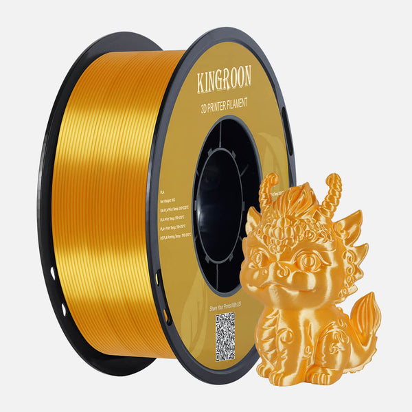 Kingroon PLA+ 3D Printer Filament 1.75mm 1kg - Gold